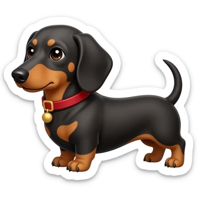 The dachshund apologizes sticker