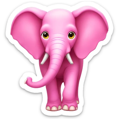 Pink Elephant  sticker
