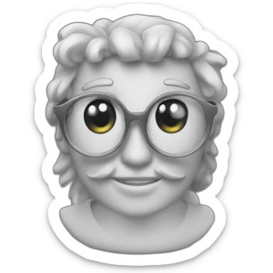 Generate an emoji with a PhD in Artificial Intelligence, made by a young software developer sticker