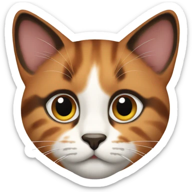 calico cat twemoji sticker