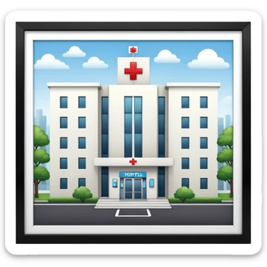 Hospital sticker