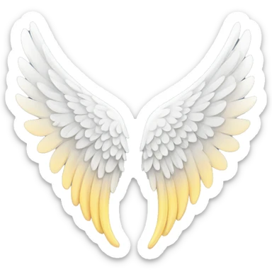 Angel wing sticker