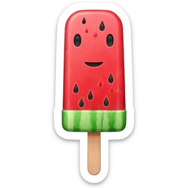 watermelon popsicle sticker