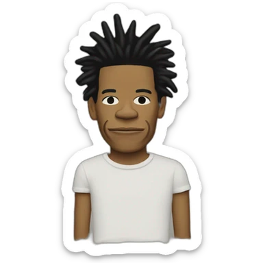 jean michel Basquiat sticker