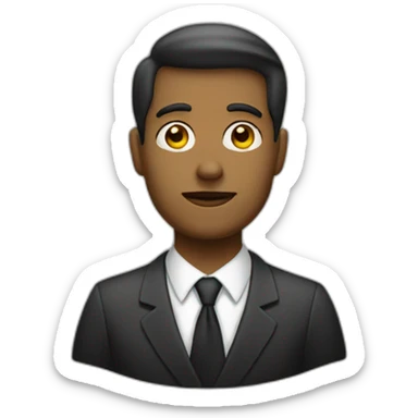 lawyer with question mark above head sticker