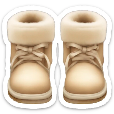 fuzzy ugg shoes sticker