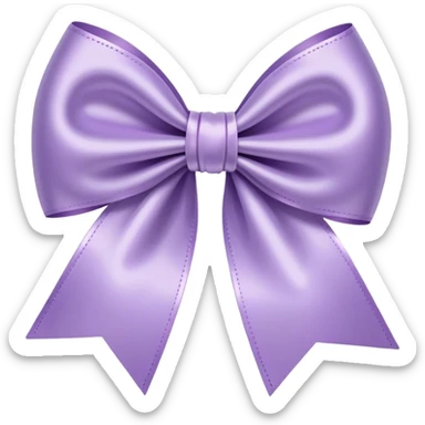 Light purple bow  sticker