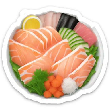 large sashimi bowl sticker