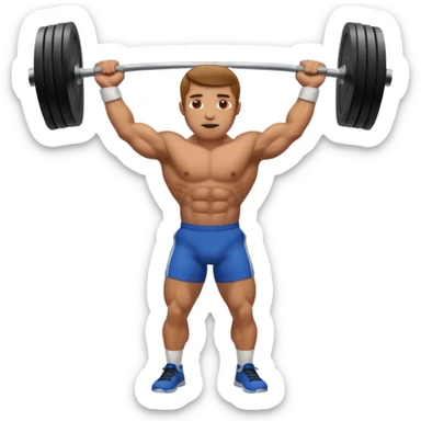 Weightlifting sticker