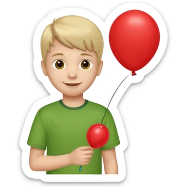 Child + balloon, Park Visitor, with park. sticker