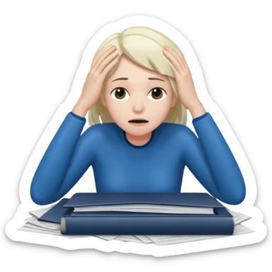 drowning in an ocean of work sticker