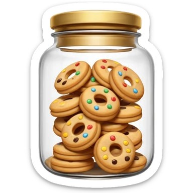 ring cookies in jar sticker