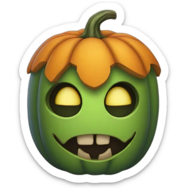 Halloween pumpkin sticker