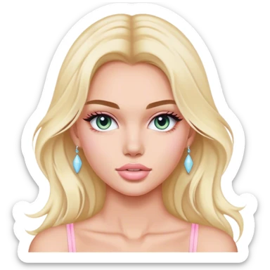 pastel victoria secret model sticker