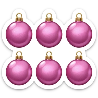CHRISTMAS PINK DECORATIONS sticker