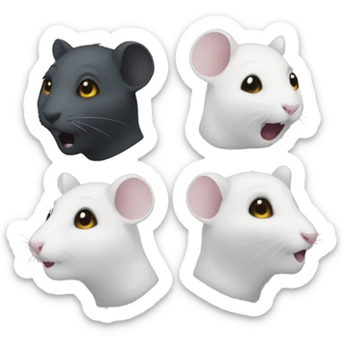 The band Ghost as rats sticker
