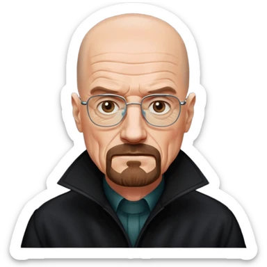 Walter white in coat  sticker