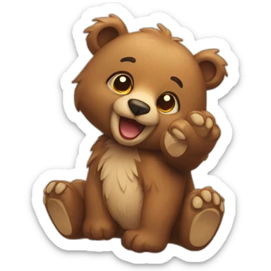 Magical bear  sticker