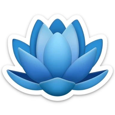 blue loutus sticker