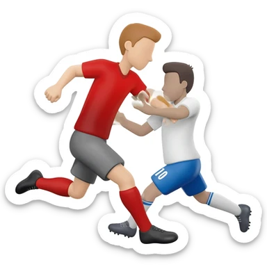 soccer tackle sticker
