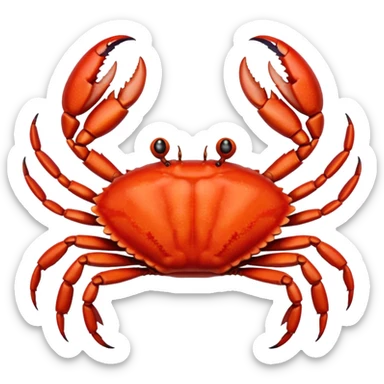 Cooked crab sticker