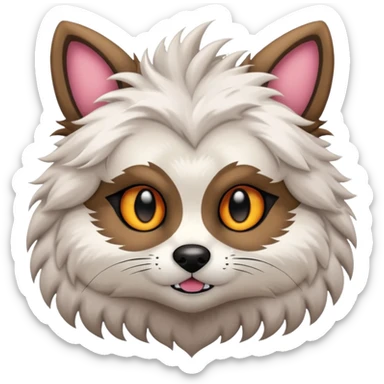 Cool cute badass Fursuit-furry-fursona sticker