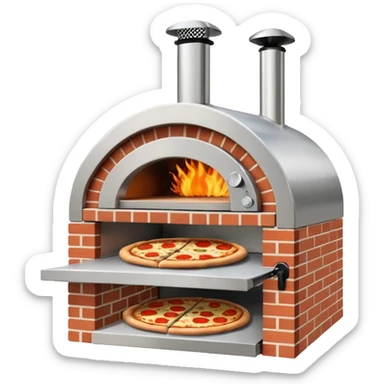 modern outdoor pizza oven sticker