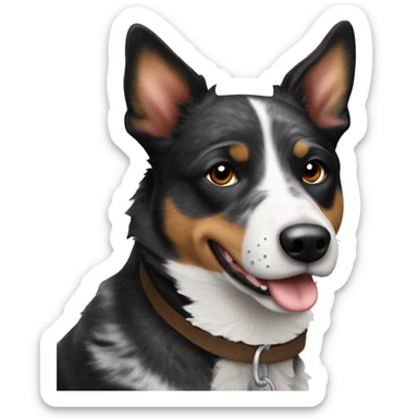 Black and White Australian Cattle Dog sticker