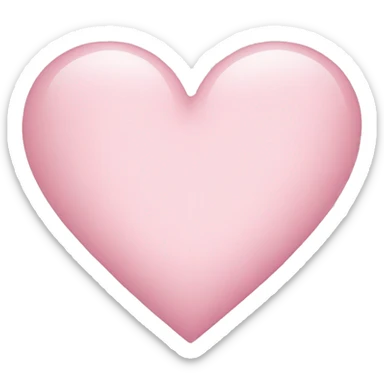 light pink heart sticker