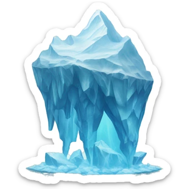 Iceberg in mystical water sticker