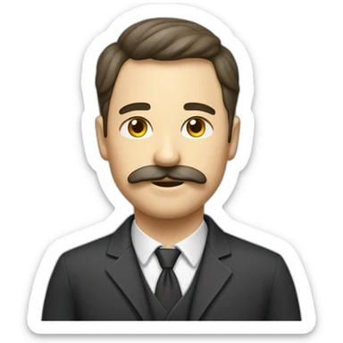 Chat avec une tache blanche sur le cou sticker