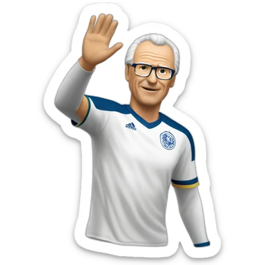 Franz Beckenbauer waving sticker