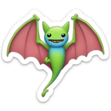 Puzzle  Bat alas colours autism parts sticker