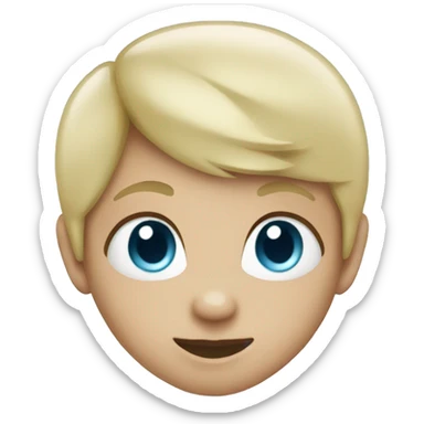 light baby blue heart sticker