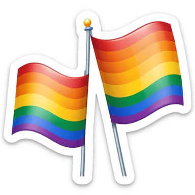 Gay men flag sticker