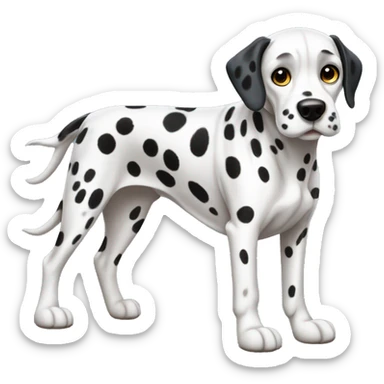 Dalmatian dog full body sticker