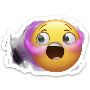 black hole cute sticker