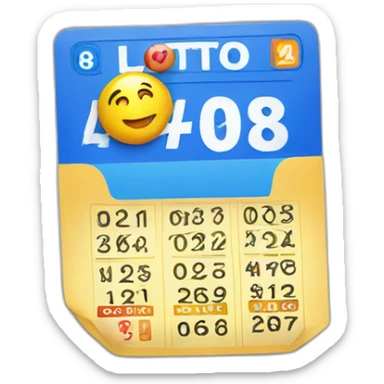 lotto ticket sticker