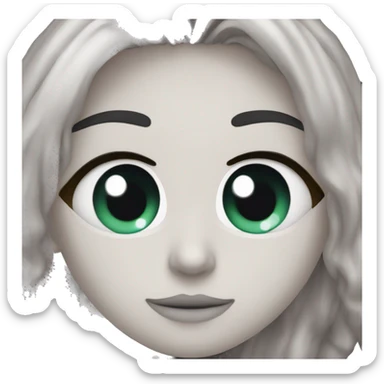 Cara timida nerviosa sticker