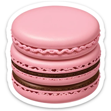 pale pink macaron sticker