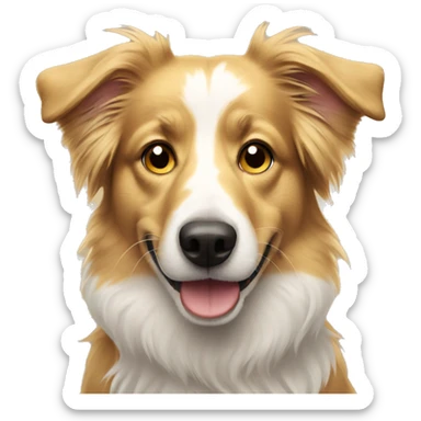 Golden Aussie dog sticker
