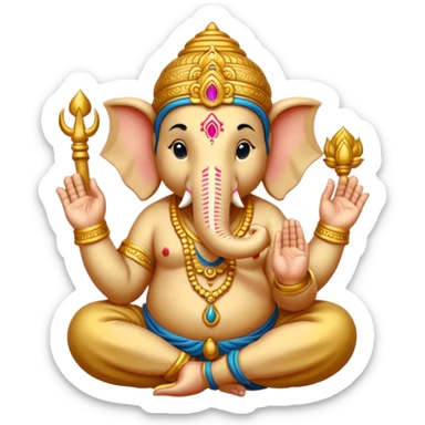 a ganesh sticker classic sticker