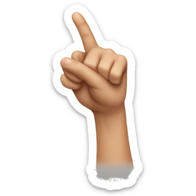 one thumb shorter than the other sticker