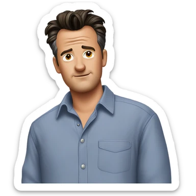 Chandler Bing in a shirt sticker