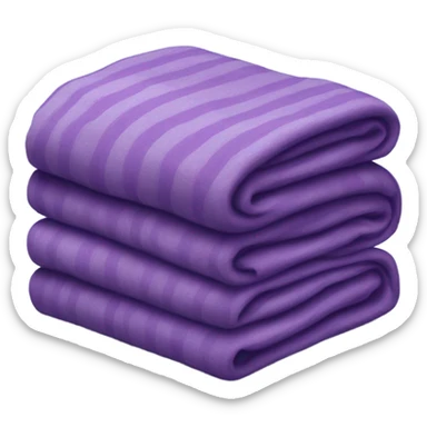 Purple folded blankwt sticker