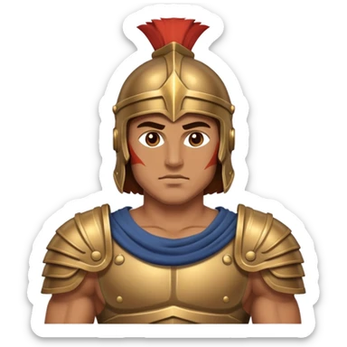 greek warrior sticker