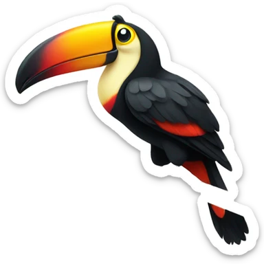 toucan, no legs or branch sticker