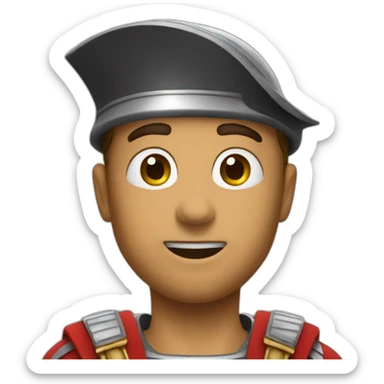 rome soldier surprised sticker