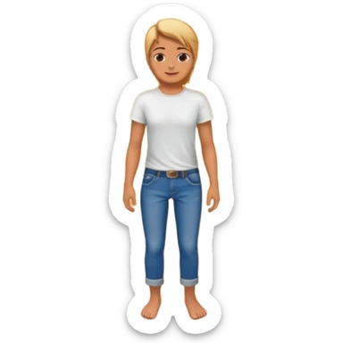 barefoot standing on a wooden board with nails sticker