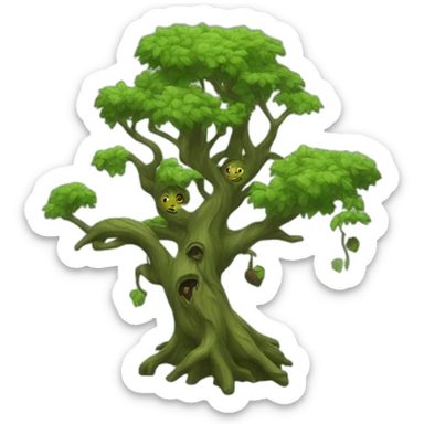tree witches sticker